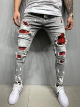 Zip Access Grind Hole Jeans
